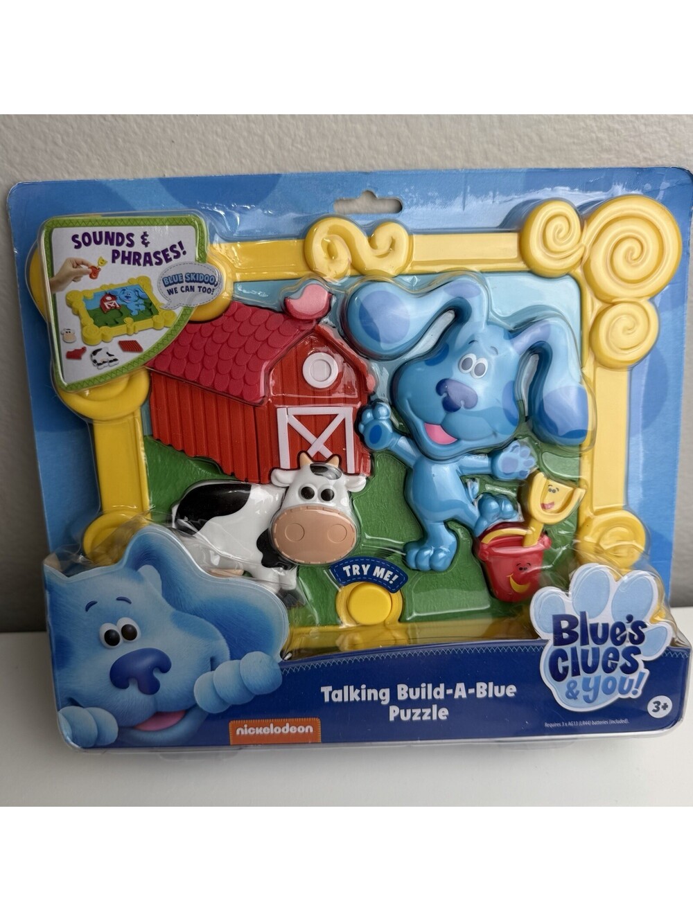 Blue’s Clues & You Talking Build-a-Blue 9-Piece 3D Puzzle New Sealed W/ Sound